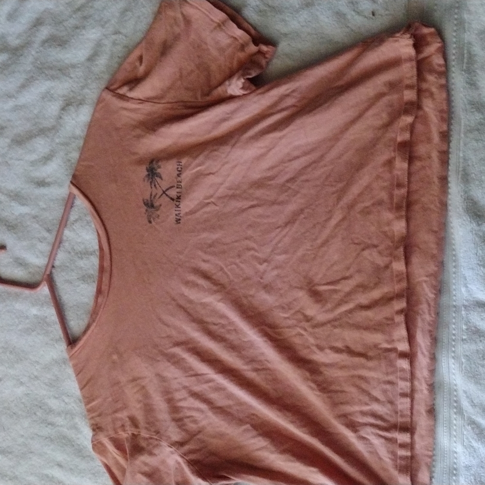 Cropped T-shirt size m pink